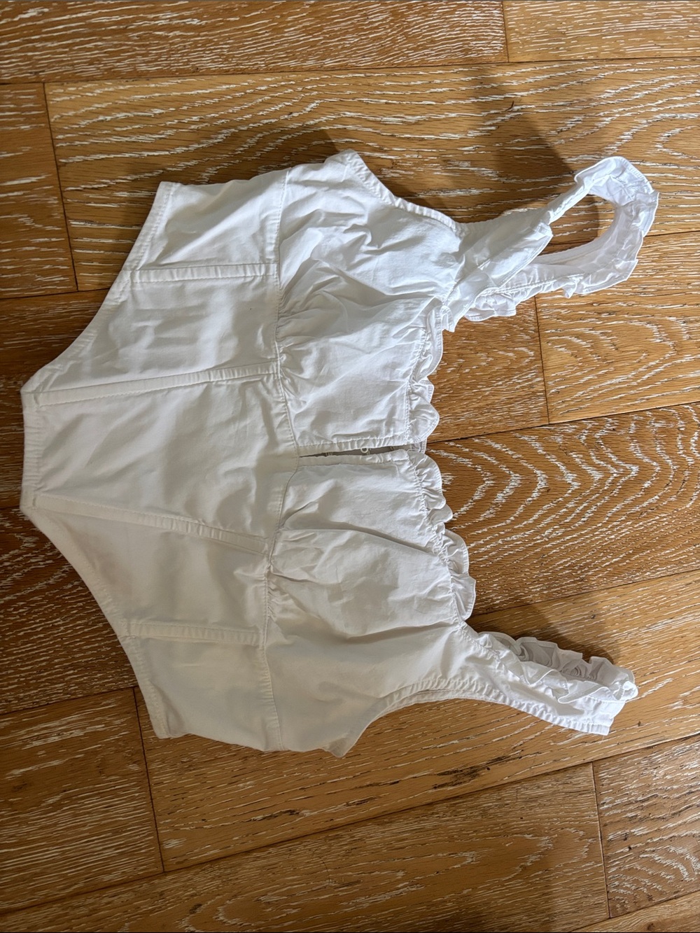 Cotton corset milkmaid top